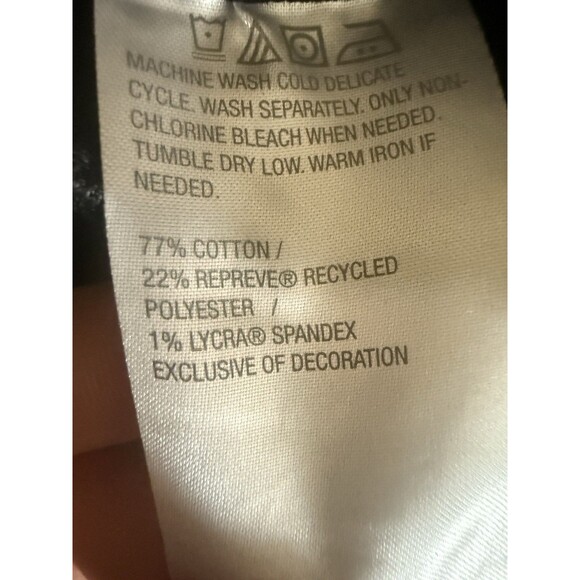 NWT Susan Graver Black Repreve Jeans Boot-cut Size 12 - Picture 9 of 11